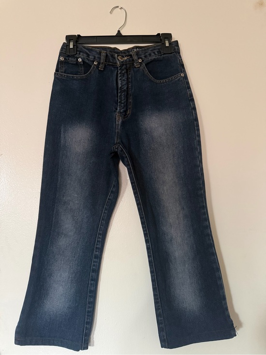 Crazy Horse By Liz Claiborne Denim - *BRAND NEW* Vintage Women's Dark Blue Crazy Cow Wide-Leg Women Size Small Jeans